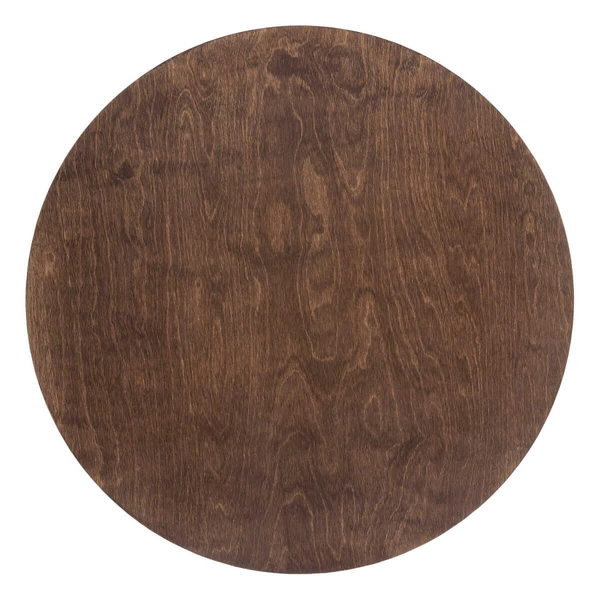 Okrągły kinkiet naścienny Ring 11178 LED 22W 3000K drewniany brązowy czarny