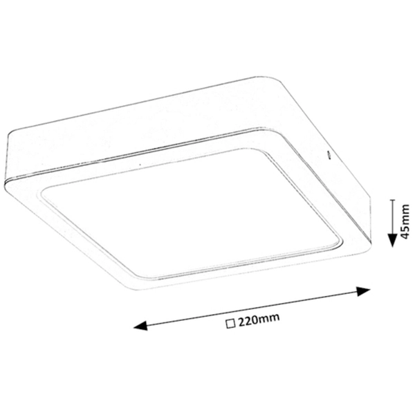 Ledowa lampa sufitowa Shaun plafon do sypialni 24W 4000K biały