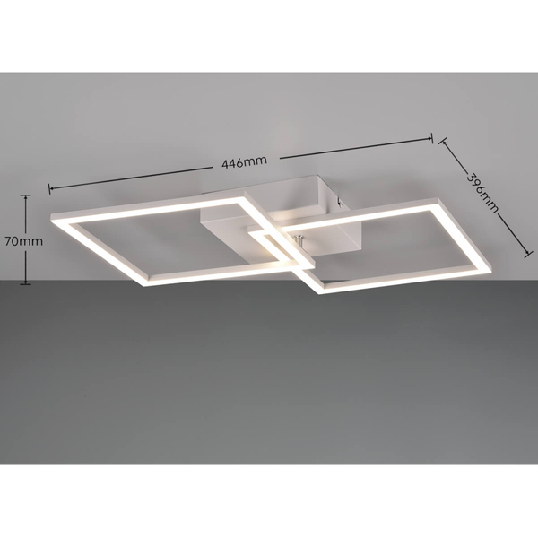 Sufitowa lampa do salonu ASTRIL DL131-64492 LED 20W 4000K ramki białe