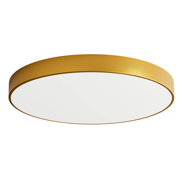 LAMPA sufitowa 137623619693 TEAM natynkowa OPRAWA metalowy PLAFON okrągły złoty