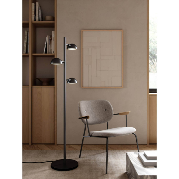 Podłogowa lampa z wtyczką Nomi 2220194003 do salonu czarny