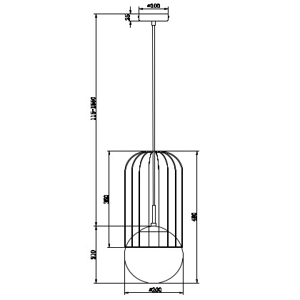 Modernistyczna LAMPA wisząca TELFORD P363PL-01G Maytoni metalowa OPRAWA druciany ZWIS szklana kula złota biała
