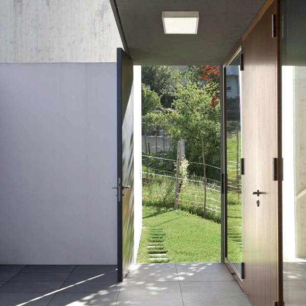 LAMPA sufitowa VITOS 12367-15 Globo kwadratowa OPRAWA metalowa LED 15W 4000K plafon nikiel