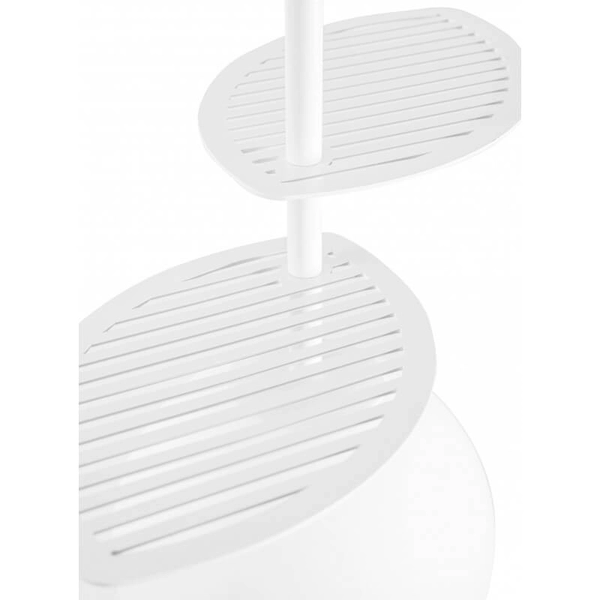 Kulista lampa wisząca Fyllo FYA111P0 metalowa szklana okrągła biała