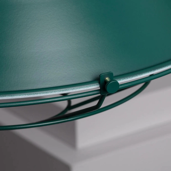 Salonowa lampa zwis Retro ABR-RRP-Z-E27 Abruzzo metalowa zielony