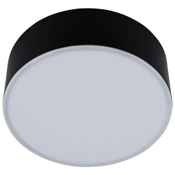 Plafon LAMPA sufitowa ZAMA 8408 Shilo okrągła OPRAWA plafoniera LED 4,3W 4000K natynkowa czarna