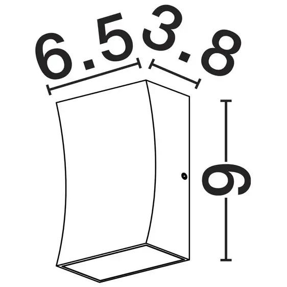 Zewnętrzna lampa ścienna ZARDUNA LE75222 LED 3W 3000K IP65 biały