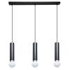 Potrójna lampa wisząca nad wyspę Macera PND-33849-3-BK czarna biała