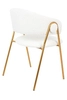 Krzesło salonowe VERSO BOUCLE KH1201100123 białe złote