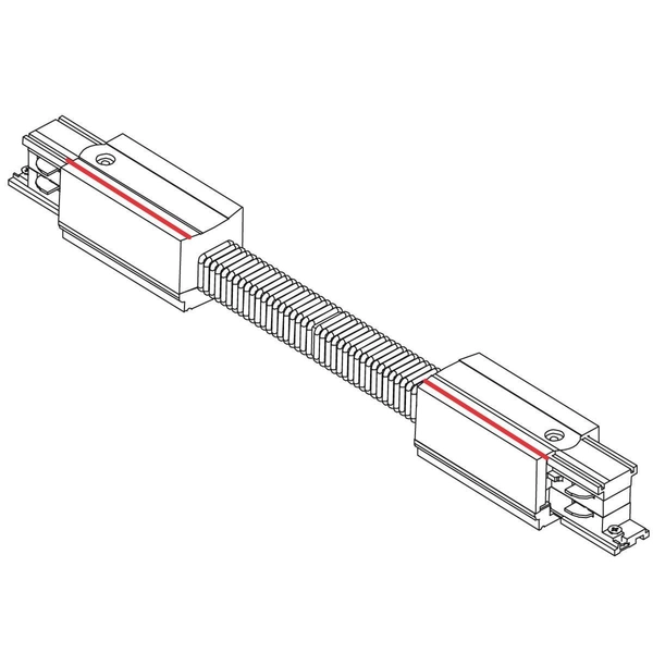Elastyczny ŁĄCZNIK szynoprzewodu CTLS 8698 Nowodvorski do 3-fazowej szyny natynkowej 230V biały