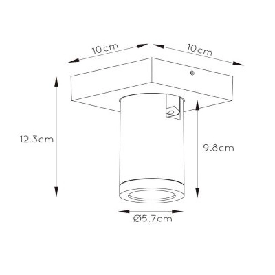 Sufitowa lampa nowoczesna Taylor 09930/05/31 biały reflektorek