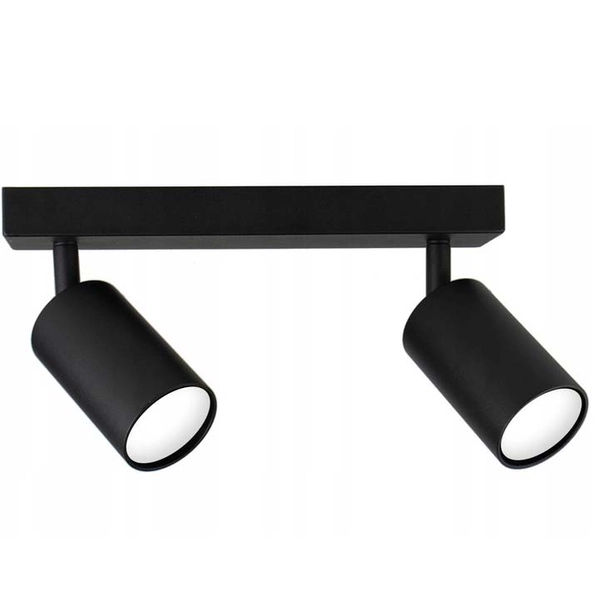 Ruchoma lampa sufitowa SLP8116 czarny spot sypialniany do czytania