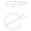 Ledowa lampa sufitowa Aleta R64611101 24W 2700-6500K salonowa biały