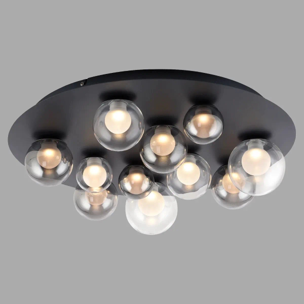 Sufitowa lampa na pilot PURE LINES czarna 6588-15 11xLED 3W 2200-5000K zmienna barwa