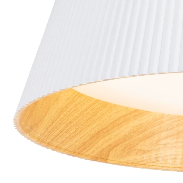 Lampa sufitowa ryflowana FABIO C0283 biała LED 36W 3000K 46cm
