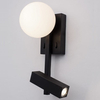 Regulowana LAMPA ścienna UBEDA LE41807 Luces Exclusivas metalowa OPRAWA kinkiet LED 8W 3200K kula loft biała czarna