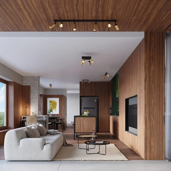 Salonowy kinkiet ścienny Winx SL.1382 Sollux rurka czarny złoty