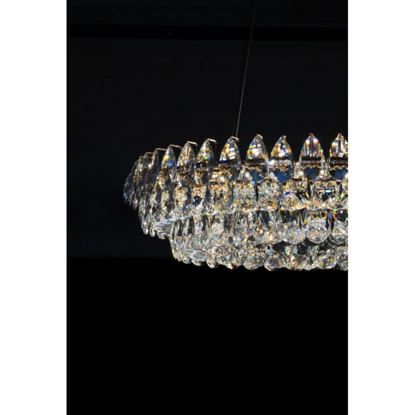 Żyrandol BARLETTA przezroczysty różowe złoto AZ6904 2xLED 180W 3000K nad stół