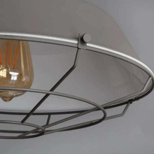 Lampa wisząca industrialna Patrone ABR-LSW-PAT na przedpokój metalowa szara