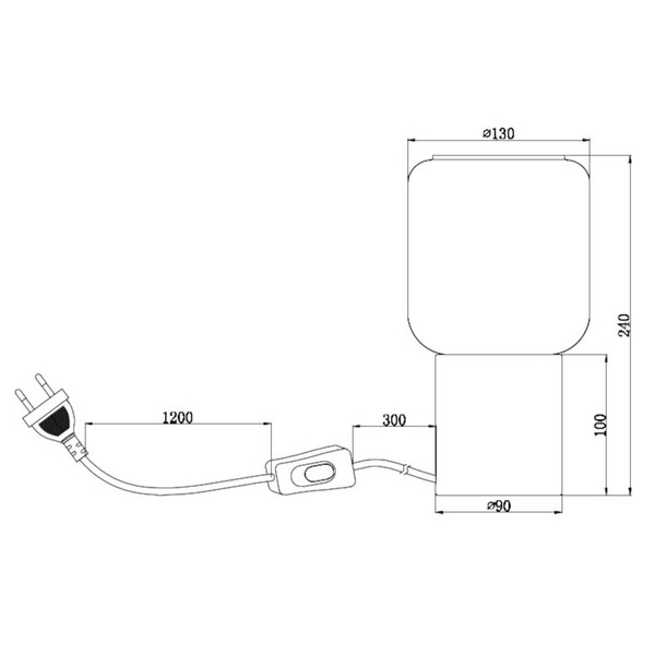 Loftowa lampka nocna Nico R50591008 RL Light szklana złota przydymiona