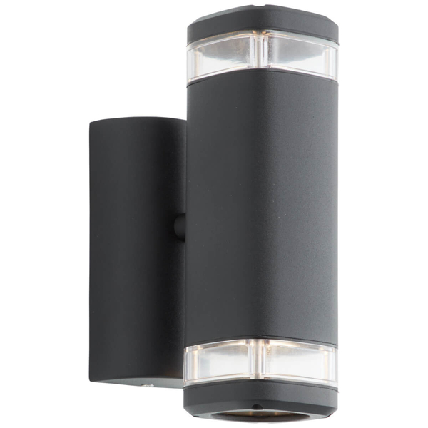 Elewacyjna lampa góra-dół Jandy 90968A06 tuba metalowa IP44 czarna
