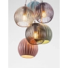 Szklana wisząca lampa LOREVIO LE45259 kule do salonu multikolor