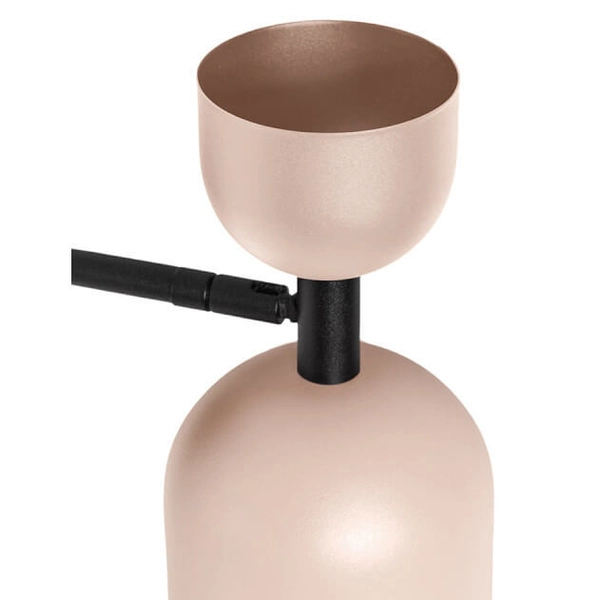 Ścienna lampa do salonu metalowa Supuru SUK11020 czarna beżowa