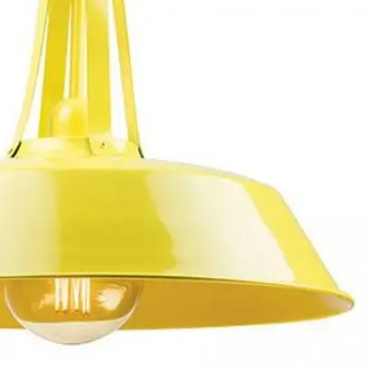 Metalowa lampa wisząca 1642 regulowana do jadalni żółta