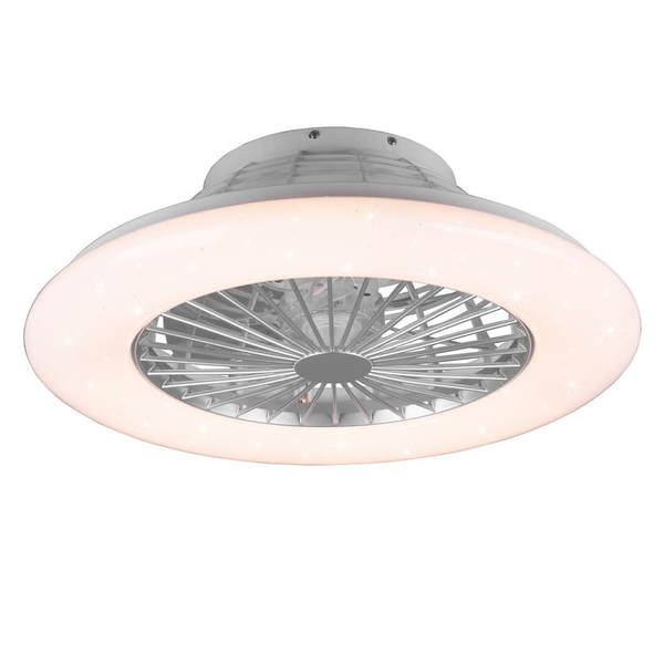 Wentylator sufitowy STRALSUND R62522987 RL Light LED 30W 3000-6500K RGB plafon okrągły srebrny