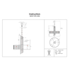Wisząca lampa na łańcuchu Frame MOD174PL-06G Maytoni okrągła złota
