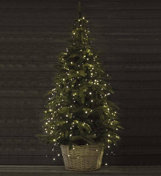 Świetlna kurtyna na choinkę 2,1m 280 LED 4W ciepła