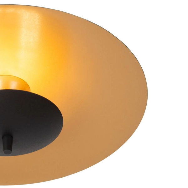 Okrągła lampa sufitowa Vulcan 30161/09/30 LED 9W 3000K czarny złoty