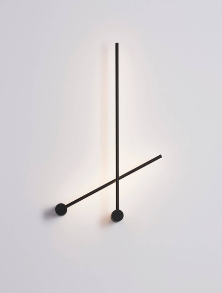 Minimalistyczny kinkiet TECOMAN LE42850 Luces Exclusivas LED 25W 3000K czarny