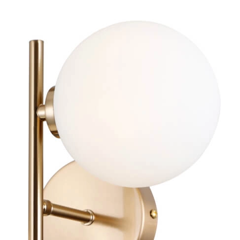 Ścienna lampa z kulami Mirellio WL-66463-2-HB Italux biały mosiądz