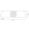 Zasilacz do taśm LED EKZAS366 Eko-light 100W 12V DC metalowy szary