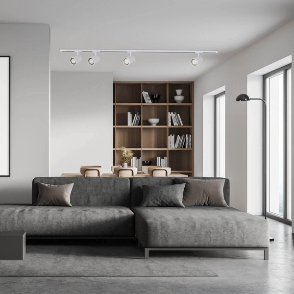 System szynowy Tokio LP-787 SET 1F WH regulowany reflektorki 1-fazowy białe