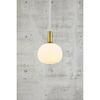 Kulista lampa wisząca szklana Alton 47313001 nad stół biały złoty