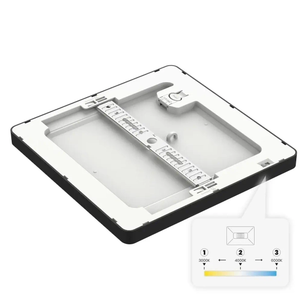 Regulowana sufitowa lampa Evora ML1797 LED 24W 3000-6000K kwadrat czarny