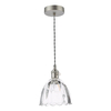Salonowa lampa wisząca Hadano HAD0161-11 szklana chrom przezroczysty