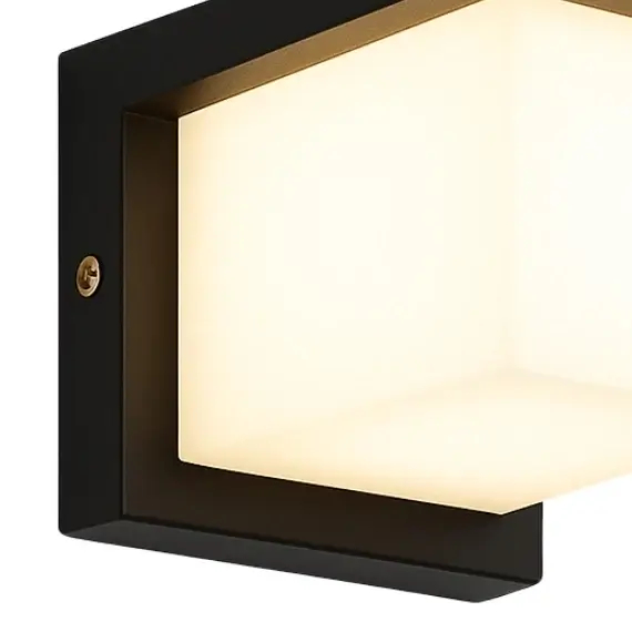 Elewacyjny kinkiet Dual light KZDUAL LED 12W 3000K prostokątny IP65 czarny