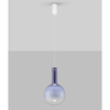 Wisząca lampa do salonu JAVIER LE44478 LED 6W 3000K bombka niebieska biała