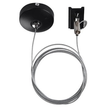 Liniowe zawiesie Track AZ4797 zwis do 3-fazowego systemu szynowego czarny