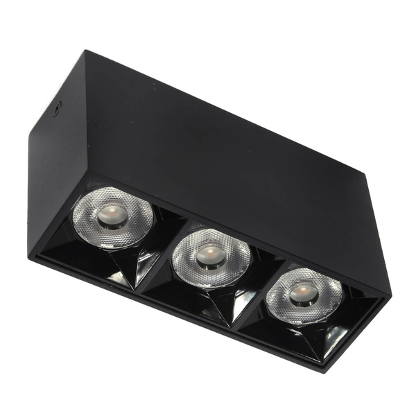 Liniowa lampa sufitowa 1057 Domeno LED 9W 3000K oczka spoty czarna