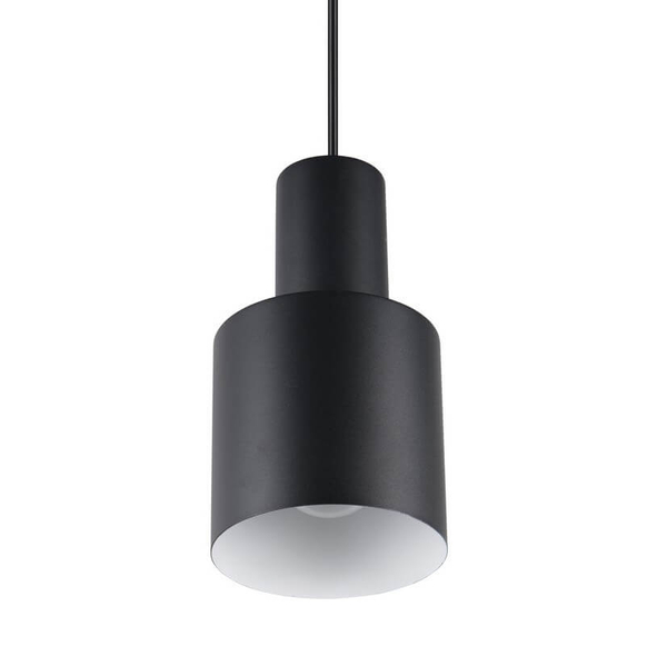 Wisząca lampa ELIOR DL132319400 Trio walec tubka do kuchni czarna