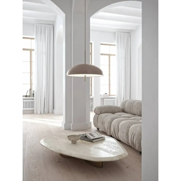 Wisząca lampa do salonu Versale 2220053009 DFTP kopułowa beżowa