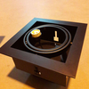 Wpuszczana LAMPA sufitowa DOWNLIGHT ES111 9571 Nowodvorski metalowa OPRAWA podtynkowa kwadratowa czarna
