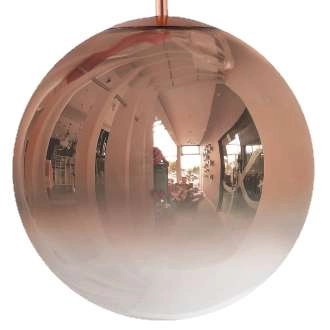 Wisząca LAMPA loftowa PALLA LP-2844/1P MI Light Prestige szklana OPRAWA kula ZWIS ball miedziana przezroczysta