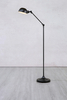 Metalowa lampa podłogowa Portland 108586 Markslojd z regulacją czarna