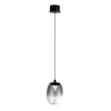 Szklana lampa zwisowa PAMELA AZ6267 Azzardo LED 5W 3000K przydymiona czarna