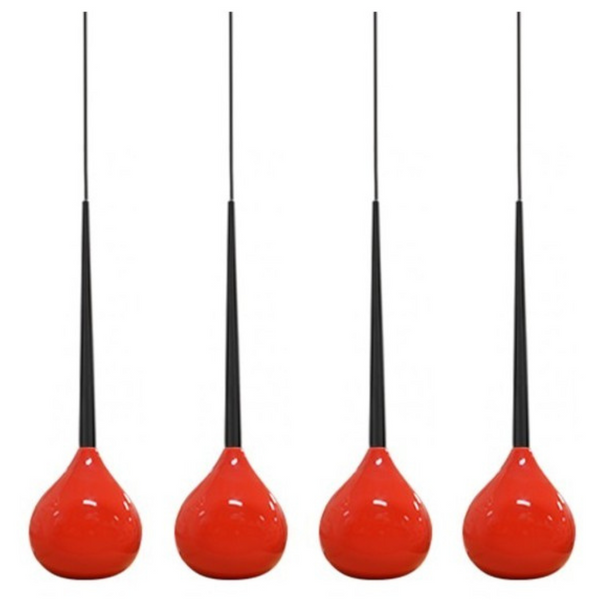 Wisząca lampa nowoczesna Aga AZ1069 Azzardo nad łóżko czarna czerwona